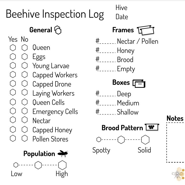 Beekeeping Inspection Template
